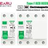 EARU Interruttore Differenziale Magnetotermico RCCB RCD Tipo F 2P 4P 10/30/100/300mA 16A-63A, Protezione da Dispersione di Corrente e Shock Elettrico