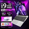NONE Laptop 15.6' Windows 11 Intel Core I9 9900 16GB RAM 1TB 2TB SSD 1920*1080HD Computer da Gaming PC Gamer Ufficio Notebook Ultra Sottile con Sblocco Impronte Digitali