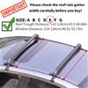 Bymaocar Portapacchi Universale per Auto da 100cm con Serratura - Materiale in Alluminio e Installazione Non Distruttiva, Carico Statico 75kg/Carico Dinamico 45kg