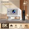 Magcubic Proiettore Magcubic HY350Max Android 14 con Messa a Fuoco Automatica e Controllo Vocale, Proiettore Nativo 1080P con Supporto 8K, Wifi6, BT5.4, 2+16G