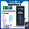 stellarxcell Batteria per iPhone, per iPhone 11, 11 Pro, 11 Pro Max, Batteria di Capacità Standard, Batteria di Qualità Standard, Sostituzione Batteria iPhone con Strumenti Gratuiti, 0 Cicli, Mostra il 100% della