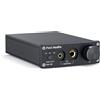 Fosi Audio Q5 Preamplificatore Stereo e Amplificatore per Cuffie DAC con Chip ESS9018K2M, Doppia Uscita, Decoder Audio Desktop per Cuffie HiFi