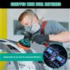 Lucidatrice per auto a batteria 12V, 6 velocità regolabili, per lucidatura, levigatura, sigillatura e smaltatura, con 2 batterie da 2.0Ah, diametro disco: 125mm-150mm