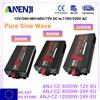 ANENJI Inverter di Potenza a Onda Sinusoidale Pura 12000W/5000W/8000W da DC 12/24V a AC 220V, Inverter Solare per Auto, Convertitore di Tensione, Trasformatore con Spina EU