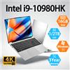 NONE Laptop Portatile con Intel Core I9 10980HK, Windows 11 Pro, 16GB DDR4, SSD da 1TB/2TB, Computer da Gaming, PC per Giocatori, Notebook per Ufficio e Business