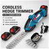 NONE Tagliasiepi Elettrico Senza Fili, Trimmer da Giardino con Batteria al Litio Ricaricabile e Lama SK5, 20000 RPM, 2 in 1, Cesoia per Arbusti ed Erba, Tagliatore Portatile per Giardinaggio e Prato