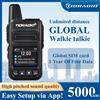 TIDRADIO M15 Walkie Talkie a Lungo Raggio, Radio POC Globale 5000KM, Funzioni di Gruppo e Amici tramite App Telefonica "Odmaster"