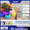 JAYO Filamento PLA 3D per Stampante 3D, Ricarica da 1.1kg, Bobina Riutilizzabile per Bambu Lab, Basso Allungamento, Compatibile con la Maggior Parte delle Bobine Riutilizzabili
