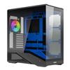 Noua Cool GB200 | Case PC Gaming ATX Mid Tower | Ventola PWM Led ARGB | USB 3.0 e Type-C | Supporto Raffreddamento Liquido 360 mm | Vetro Temperato e Mesh | Blu