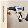 NONE Trapano Avvitatore a Batteria Bianco 16.8V, Set Cacciavite Elettrico, Trapano Combinato Senza Fili 45Nm con 18+1 Impostazioni di Coppia, Batteria Li-ion 1.5AH