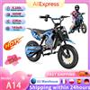 iScooter A14 Moto Elettrica Giocattolo per Bambini, Motore 500W, Autonomia 22km, Batteria 36V5.2Ah, 3 Velocità (27km/h), Doppi Freni, Ammortizzatori, Luci per Divertimento all'Aperto