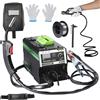 DWiusty Saldatrice MIG MMA 2-in-1 220V inverter IGBT con alimentazione automatica del filo, saldatura a contatto e ad arco con gas.