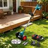 NONE Tagliaerba Elettrico Senza Fili da 1500W, Attrezzo da Giardino con Design Ergonomico, 3 Tipi di Lame, Ideale per Rifinire Aiuole, Alberi, Sentieri, Bordature e Recinzioni