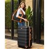 Set di 6 Valigie Resistenti all'Usura e alla Pressione, Trolley Retrattile da 20/24/28 Pollici, 360° ° Ruote scorrevoli con serratura approvata TSA, dotate di borsa per le mani e borsa per