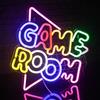 NONE Insegna al Neon LED "Game Room", Luce al Neon Dimmerabile Alimentata Tramite USB, Decorazione da Parete, Perfetta per Camere da Letto, Feste, Matrimoni e Celebrazioni di Compleanno, per Ragazzi
