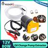 NONE Podofo 80W 12V Pompa per Cambio Olio, Estrattore di Fluidi Diesel, Pompa di Trasferimento Rapido, Pompa Elettrica Automatica Autoadescante