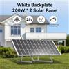 Rvpozwer Pannello Solare RVPOZWER 400W 12 Volt Monocristallino, 18 Celle BB, Modulo ad Alta Efficienza per Camper, Barche, Roulotte, Off-Grid, 2 Pezzi da 200W