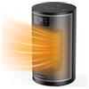 NONE Stufa elettrica portatile da 10 pollici con termostato, suono a 360 gradi, 1500 W, 70 ° Oscillazione, timer e 5 modalità per uso domestico e in ufficio