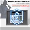 Cassaforte di sicurezza da 16 litri per ufficio domestico, con blocco elettronico a tastiera, montaggio a parete/pavimento, in acciaio massiccio, antifurto, per contanti, gioielli, documenti