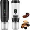 NONE Macchina da Caffè Portatile Elettrica Wireless 3-in-1 per Capsule e Polvere, Macchina per Espresso da Viaggio per Auto e Casa/Campeggio