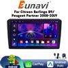 Eunavi Autoradio Eunavi Wireless CarPlay e Android Auto per Citroën Berlingo B9 / Peugeot Partner (2008-2019), 4G, Sistema Multimediale Smart per Auto