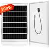 Swiatla Pannello solare Swiatla 100W 6V per illuminazione stradale, pannello di ricarica rapida ad alta efficienza impermeabile IP67 per batterie sotto i 6V, alimentazione di ricambio per esterni per fari
