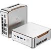 NIPOGI Mini PC NIPOGI con processore AMD Ryzen Embedded R2544, 16GB DDR4, SSD M.2 2280 da 512GB, Wifi5, BT4.2, fino a 4TB, Mini PC con Windows 11