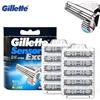 Gillette 10 Pezzi Sensor Excel Ricariche Lame per Rasoio da Uomo per una Rasatura Liscia