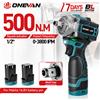 ONEVAN Avvitatore a Impulsi Elettrico Senza Fili 500N.M, Trapano da 1/2 Pollice per Lavorazione del Legno con Batteria agli Ioni di Litio