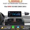 Bonroad Lettore multimediale per autoradio da 10,25 pollici per BMW X3 E83 2003-2011 Wireless CarPlay Android Auto con unità principale di navigazione Bluetooth