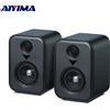 AIYIMA Upgrade S400 Altoparlanti Attivi da Scaffale per Studio, Monitor da 3 Pollici, Bluetooth, USB, DAC, Sistema HiFi per Casa, Subwoofer per TV e PC