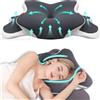 NONE Cuscino Ergonomico a Farfalla in Memory Foam per il Collo, a Forma di C/Altezza Regolabile, con Rivestimento Trasparente - Supporto per Posizione Laterale/Supina/Sotto il Braccio