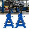 NONE Cavalletto 3 tonnellate 2 pezzi altezza regolabile 29-43 cm con perno sicurezza per auto furgone 4x4 officina garage acciaio robusto supporto sollevamento veicoli