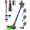 Lightweight Cordless Vacuum Cleaner, 35KPA Suction 50Mins Runtime, Anti-Tangle Brush Design, Stick Vac for Home Carpet, Pet Hair, Hardwood Floor - One Machine for All