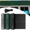 NONE Schermo frangivento in HDPE da 150 g/m² - Rete ombreggiante antivento, protezione UV con fascette per campi da tennis, giardini, balconi e campi sportivi