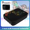 Podofo 7'' 1000W Stereo Auto Sottosedile Slim con Amplificatore Integrato e Subwoofer Audio per Auto 50Hz-150Hz Bassi Potenti