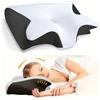 NONE Cuscino Memory Foam a Forma di Farfalla per il Sonno, Cuscino Ortopedico per il Collo, Supporto per il Sollievo dal Dolore al Collo e Supporto per la Pancia, Cuscino Confortevole