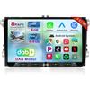 NONE Autoradio 8-Core 4G + 64G per VW Golf 5 6 Seat Passat Caddy Sharan Tiguan, Apple CarPlay e Android Auto Wireless, Touchscreen da 9 Pollici con Bluetooth 5.0 RDS FM EQ GPS WiFi