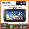 ESSGOO Autoradio Android 15 da 7 pollici 64GB con CarPlay Wireless, Android Auto, Navigatore GPS per VW Golf 5 6 Touran Polo Caddy EOS Tiguan 6R Passat Seat FM BT RDS SWC Mirror Link