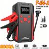 KOPUO Avviatore d'Emergenza Portatile per Auto 8000A di Picco, Pompa d'Aria 150PSI, Booster Batteria Auto 12V, Avviatore per Motori Benzina 10L/Diesel 8L con Funzione Power Bank