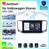 Junsun Autoradio Junsun 8 Core 4G WiFi per VW Volkswagen Sharan 2012 2013 2014-2018 con schermo IPS, CarPlay, Android Auto, GPS, navigatore, stereo, SWC, BT, FM, AM, RDS, DSP, 2Din, Mirror Link, lettore