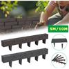 NONE Bordatura Flessibile Effetto Pietra per Prato, Palizzata da Giardino in Plastica, Bordo per Aiuole con Bordo per Falciatura, Resistente alle Intemperie e ai Raggi UV, Bordatura per Aiuole per