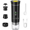 NONE Macchina da Caffè Espresso Elettrica Portatile Wireless per Auto e Casa, Macchina da Caffè da Campeggio 3-in-1 per Capsule e Polvere, Macchina da Caffè da Viaggio