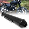 NONE Silenziatore di Scarico Universale per Moto, Dirt Bike, Street Bike, Scooter, Cafe Racer, Bobber, Chopper, Moto Retrò e Vintage