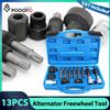 NONE Podofo Set di 13 Attrezzi per Alternatore, Kit di Rimozione Cinghia Auto, Chiave per Rimozione Puleggia a Ruota Libera per BMW Ford Benz VAG