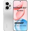 HONOR Versione UE dello smartphone HONOR 400 5G, Snapdragon 7 Gen 3, fotocamera AI da 200 MP, display AMOLED da 6,55'', batteria da 5300 mAh, SuperCharge da 66 W
