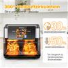 sinaopus Friggitrice ad Aria Senza Olio Sinaopus 8.5L 2000W - Doppio Cestello, 12 Programmi, Schermo Touch LED, Finestra di Visualizzazione, Forno ad Aria Calda Multifunzione, Cottura Senza Olio