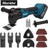 Mamidw Taglierina per rifilatura: 6 impostazioni di velocità, batteria agli ioni di litio da 18/20 V, lunghezza 340-326 mm, multiuso per segare, tagliare, spalare, compatibile con batteria Makita 18 V