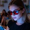 BEIQIU Nuovi Occhiali Anti Luce Blu, Lenti Colorate Anti-Radiazioni, Migliorano il Sonno, Occhiali Filtranti per Uomo e Donna, Lenti Arancioni e Gialle