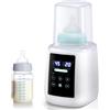 NONE Scaldabiberon elettrico 6 in 1, sterilizzatore per latte materno, con timer digitale, controllo della temperatura, spegnimento automatico, 220V